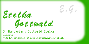 etelka gottwald business card